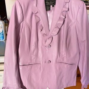 Beautiful Lilac Leather Jacket